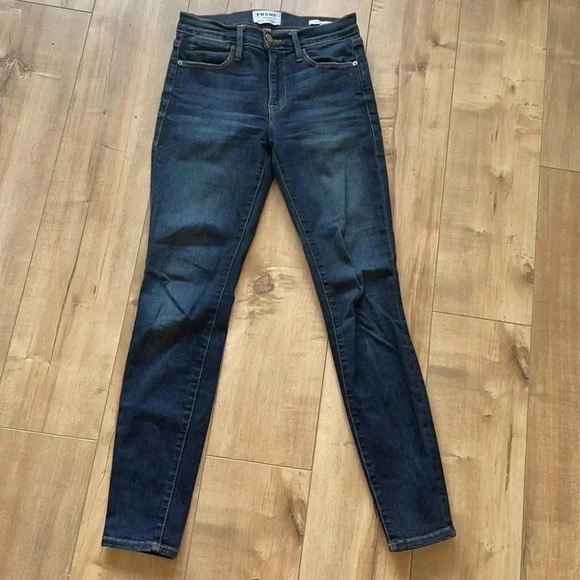 Frame Denim Le High Skinny Denim Jeans Sz 24 - Picture 4 of 8